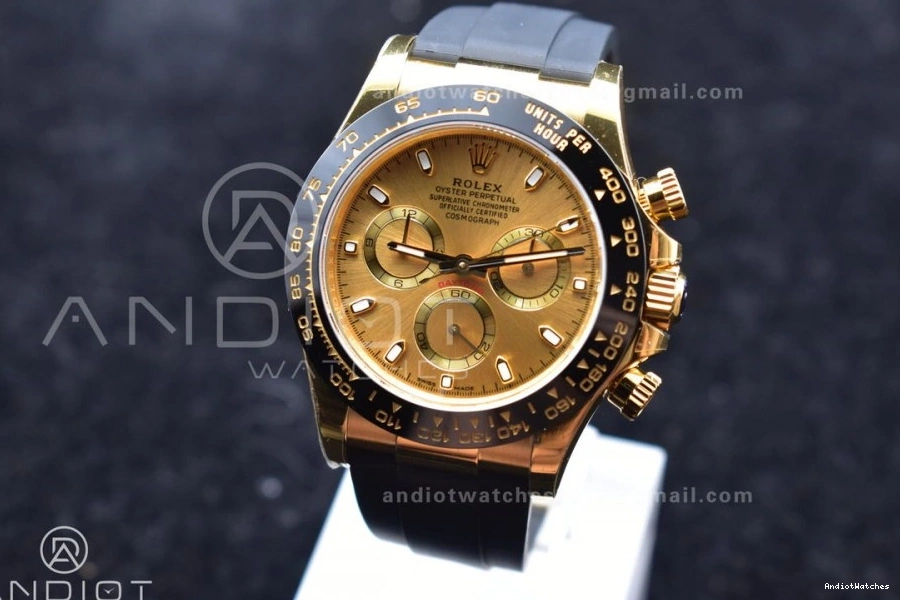 1:1 Reliable SA Dial Daytona Lume Best Strap BTF Edition 764 Oysterflex on Rubber 116518 YG 0731